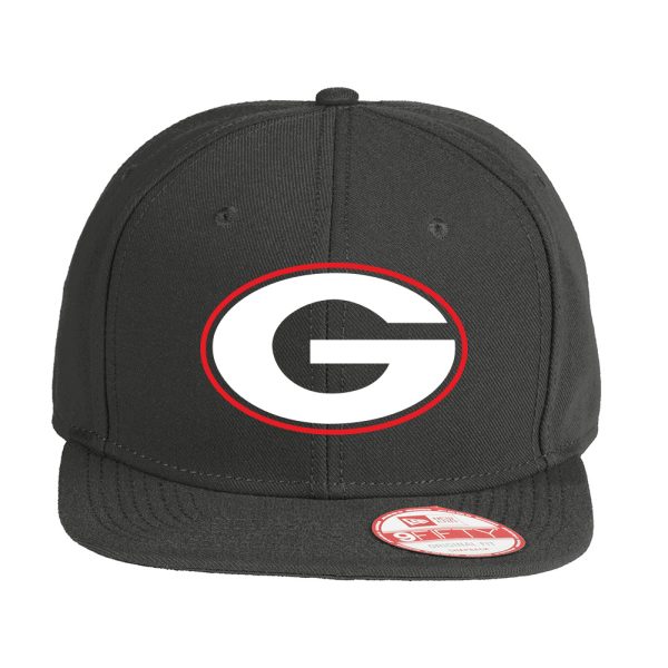 Guilderland Baseball New Era Flat Brim Snapback Hat Black