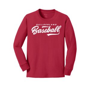 Dugout Youth Long Sleeve Tee Red
