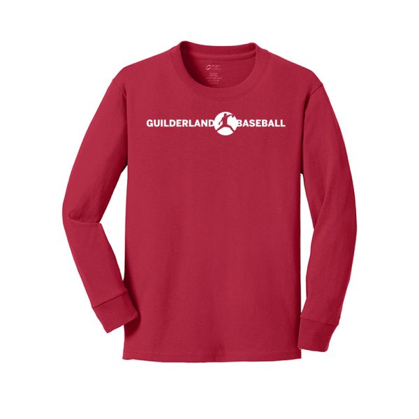Bullpen Youth Long Sleeve Tee Red