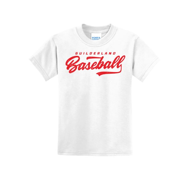 Dugout Youth Short Sleeve Blend Tee White