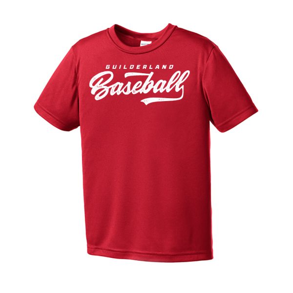 Dugout Youth Short Sleeve Performance Tee Red