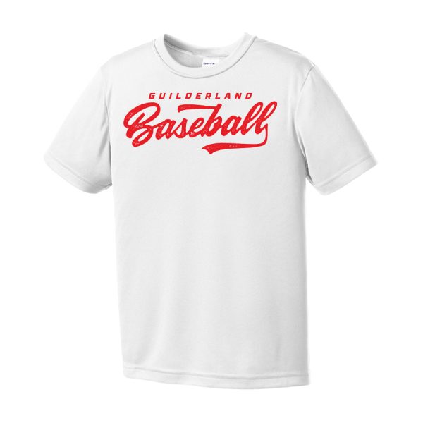 Dugout Youth Short Sleeve Performance Tee White